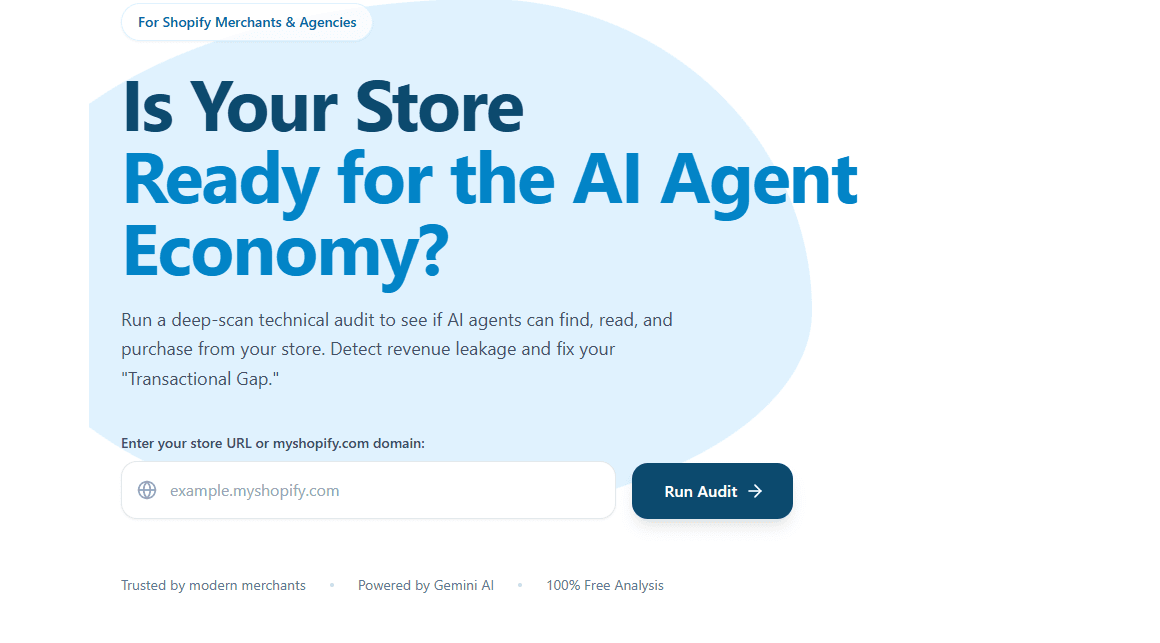 Stop Guessing, Start Scanning: Is Your Shopify Store Ready for the AI Agent Economy?