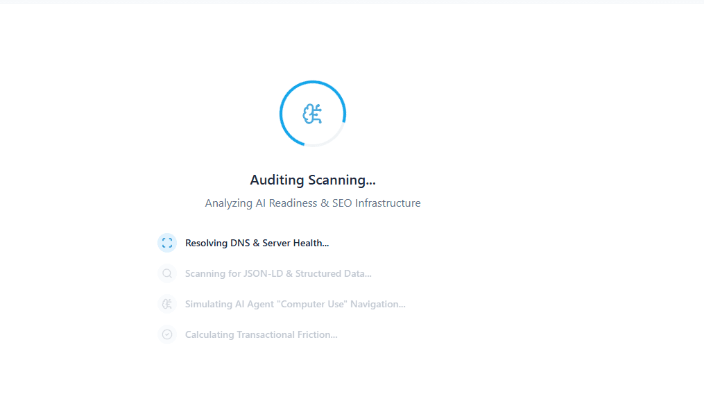 ShopGuide Audit Scan in Progress